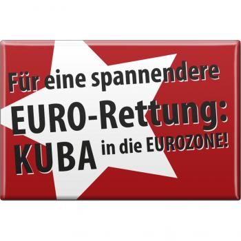 Magnet - EURO RETTUNG ... KUBA - Gr. ca. 8 x 5,5 cm - 38885 - Küchenmagnet