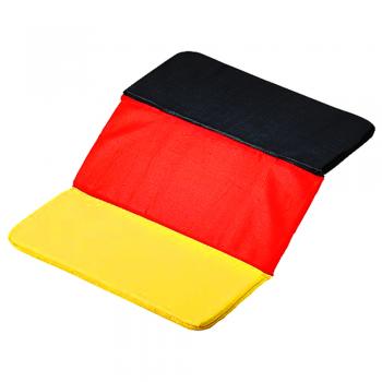 Sitzkissen Faltkissen in Deutschlandfarben schwarz-rot-gelb - Maße ca. 34cm x 26cm - 39964