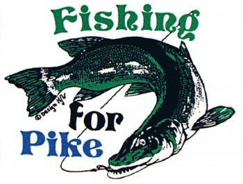 Auto-Aufkleber - Fishing for Pike - Gr. ca. 9 x 7,5cm (307128) Angelsport fischen