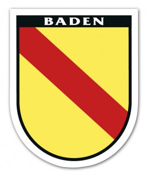 PVC-Aufkleber PKW Sticker - BADEN - 301520-2 - Gr. ca. 8 x 6,5cm