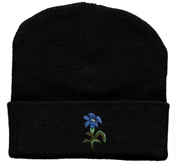 Hip-Hop Mütze blauer Enzian 56546 schwarz