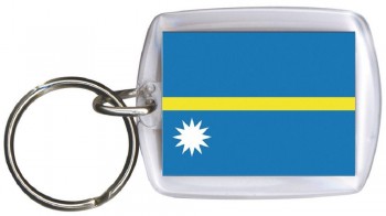 Schlüsselanhänger Anhänger - NAURU - Gr. ca. 4x5cm - 81115 - Keyholder WM Länder