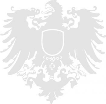Aufkleber Wandapplikation - Wappen Preussen - AP4097 - silber / 30cm