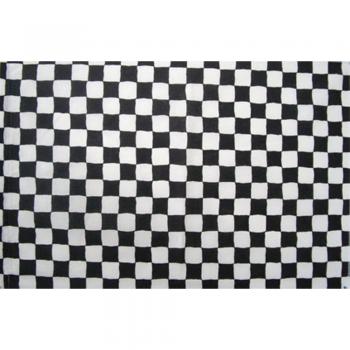 10 x Rennkaro Fahne Flagge Karting F1 schwarz weiß 60 x 40 cm Restposten - 052