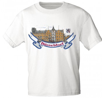 T-Shirt unisex mit Aufdruck - DÜSSELDORF - 09412 weiß - Gr. XXL