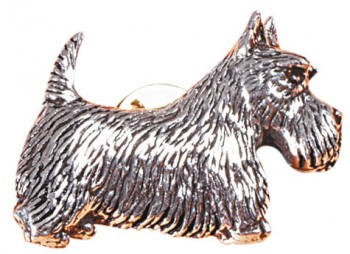 Anstecknadel - Metall - Pin - Schottischer Terrier - Hund - 02621