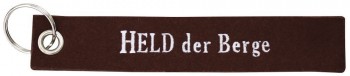 Filz-Schlüsselanhänger mit Stick Held der Berge Gr. ca. 17x3cm 14194 rostrot