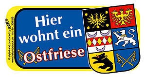 Türschild - Hier wohnt ein Ostfriese - 308183