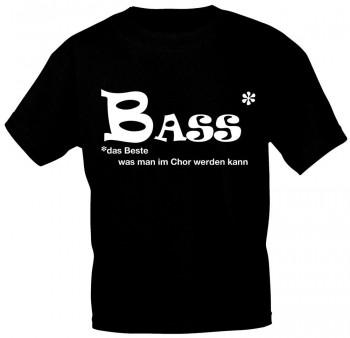 T-Shirt mit Print - BASS - das Beste was man im Chor werden kann - 09321 - Gr. XXL