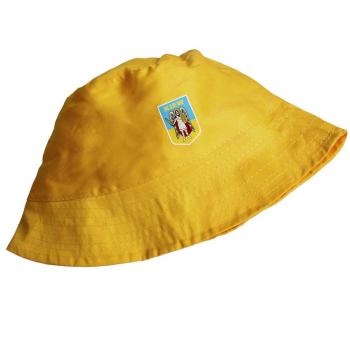 Sommerhut Hut Sonnenhut Fischerhut - Ukraine Emblem Kiew - 50281 gelb