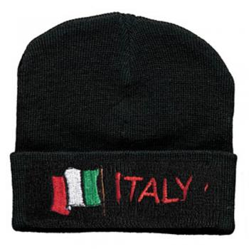 Hip-Hop Mütze wehende Fahme ITALY 51013 schwarz