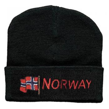 Hip-Hop Mütze wehende Flagge Norwegen NORWAY 51014 schwarz
