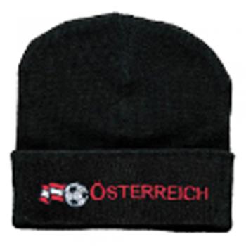 Hip-Hop Mütze Flagge Fussball Österreich 51097 schwarz