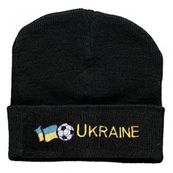 Hip-Hop Mütze Flagge Fußball UKRAINE 51111 schwarz