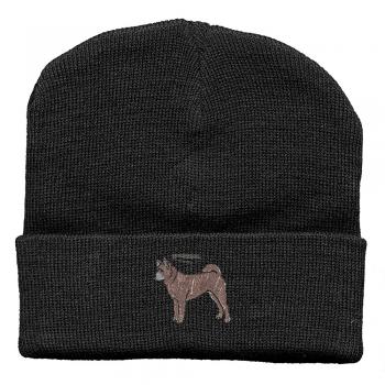 Hip-Hop Mütze Einstickung Hund braun 51204