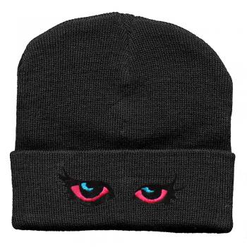 Hip-Hop Mütze Augen 51263 schwarz