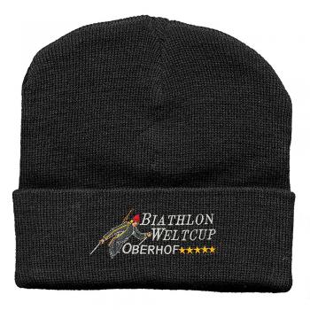 Hip-Hop Mütze Biathlon Weltcup 51279 schwarz