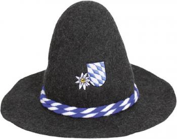 Gaudi-Hut Seppelhut mit Einstickung - Wappen und Edelweiß - 51489