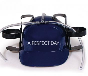 Trinkhelm Spaßhelm mit Print - A Perfect Day - 51615 blau