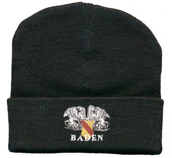 Hip-Hop Mütze mit Einstickung - Baden Wappen - 54059 schwarz