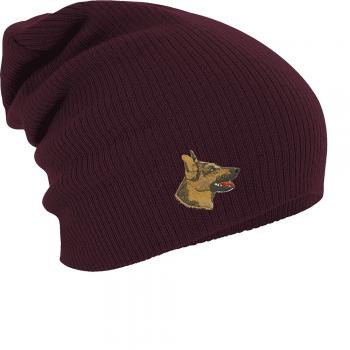 Longbeanie Slouch-Beanie Wintermütze Schäferhundkopf 54101