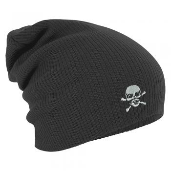 Longbeanie Slouch-Beanie Mütze Totenkopf 54544