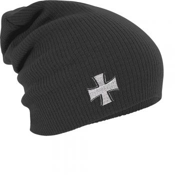Longbeanie Slouch-Beanie Mütze Eisernes Kreuz 54559