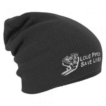 Longbeanie Slouch-Beanie Mütze Loud Pipes save Lives 54563