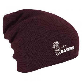 Longbeanie Slouch-Beanie Wintermütze Pinkelmännchen Bayern 54808