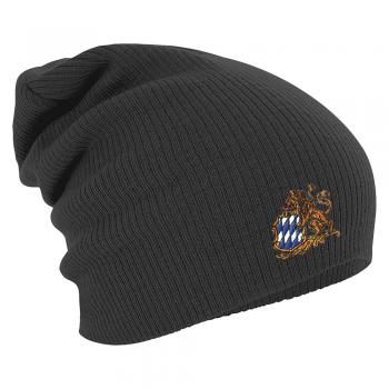 Longbeanie Slouch-Beanie Mütze Bayern Wappen Löwe 54809
