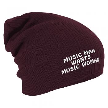 Longbeanie Slouch-Beanie Wintermütze Music Man wants 54852