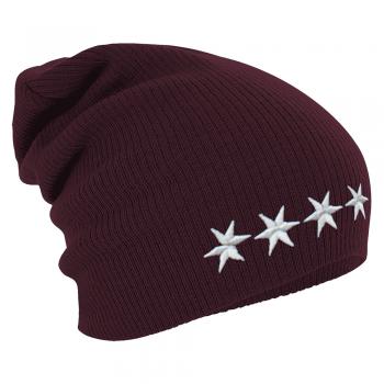 Longbeanie Slouch-Beanie Mütze 4 Sterne 55172