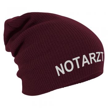 Longbeanie Slouch-Beanie Mütze Notarzt 55213