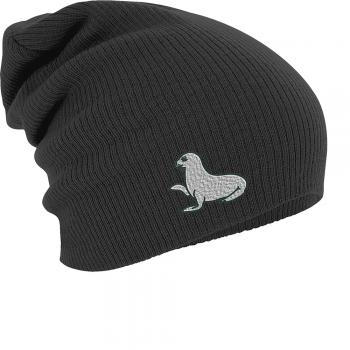Longbeanie Slouch-Beanie Seehund 55330