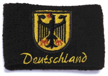 Pulswärmer - Bundesadler Deutschland - 56426 Schweißband schwarz