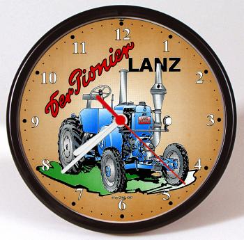 Wanduhr - Uhr - Clock - batteriebetrieben - Lanz Traktor blau - Größe ca. 25 cm - 56714