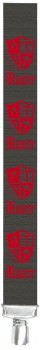 Hosenträger mit Print - Zunftzeichen Maurer - 06755 dunkelgrau