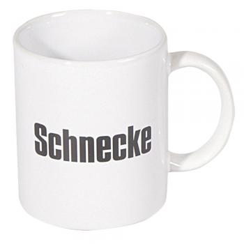 Motivtasse mit Print Schnecke 57151 weiss