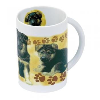 Designertasse Tasse mit Aufdruck Schäferhund Welpenreihe 57165