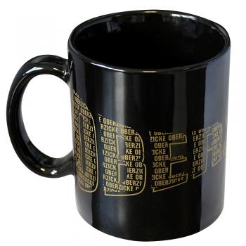 Tasse mit Print Oberzicke 57176 schwarz