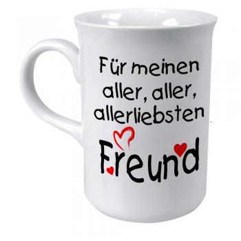 Tasse mit Print für den besten Freund weiss 57286