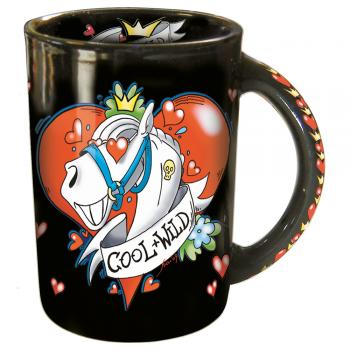 Tasse mit Print Cool and Wild 57367 schwarz