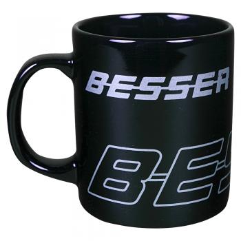 Kaffeetasse mit Print Trucker Besser 57482 schwarz