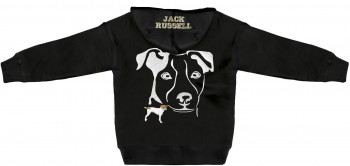 Kapuzenjacke mit Einstickung und Print – Jack Russell - 132113 - 5XL