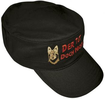 Military-Cap mit Einstickung - Schäferhund ... Der tut doch nichts - 60502 schwarz