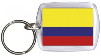 Schlüsselanhänger Anhänger - KOLUMBIEN - Gr. ca. 4x5cm - 81084 - Keyholder WM Länder