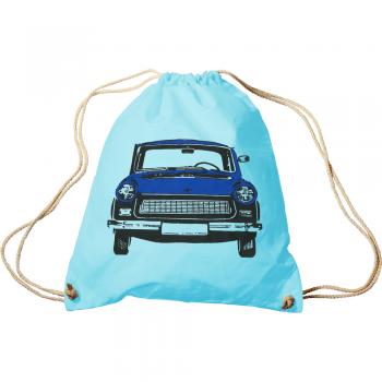 Sporttasche mit Aufdruck - PKW Oldtimer Trabant - 65073 blau - Trend-Bag Turnbeutel Rucksack