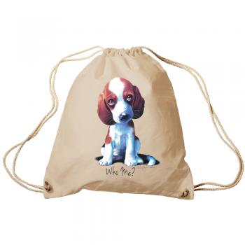 Trendbag Sporttasche Turnbeutel Print Hundewelpen Beagle Who Me ? 65142 versch. Farben