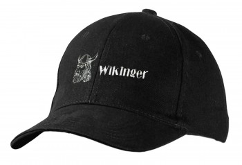 Baseballcap mit Einstickung - Wikinger - 68396 schwarz