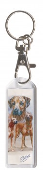 DESIGNER Schlüsselanhänger - Rhodesian Ridgeback - Collection Bötzel - Gr. ca. 70x25mm - 13113